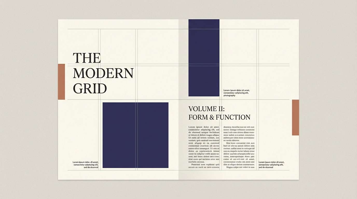 editorial spread layout design