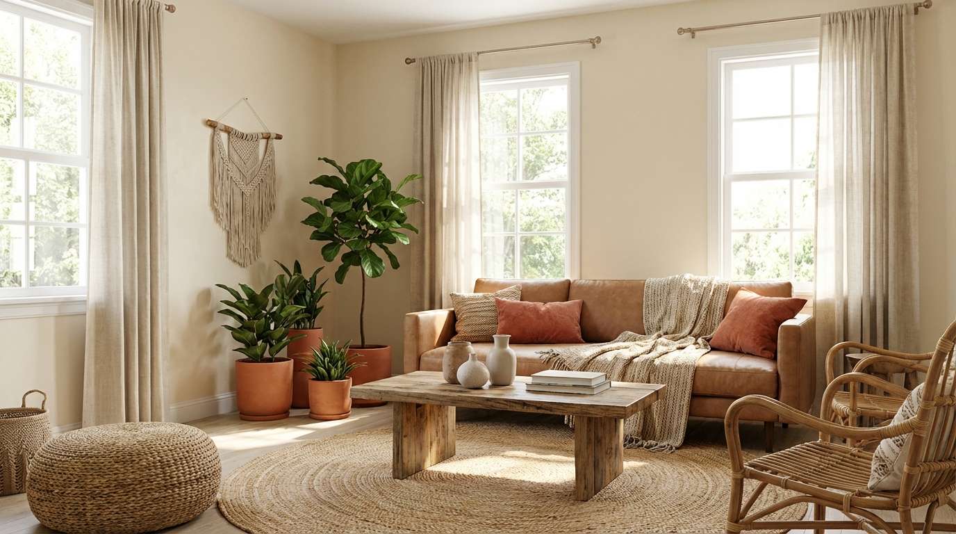 boho terracotta room