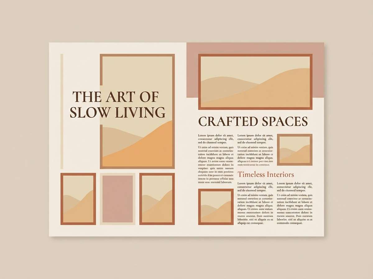 sepia silk editorial layout