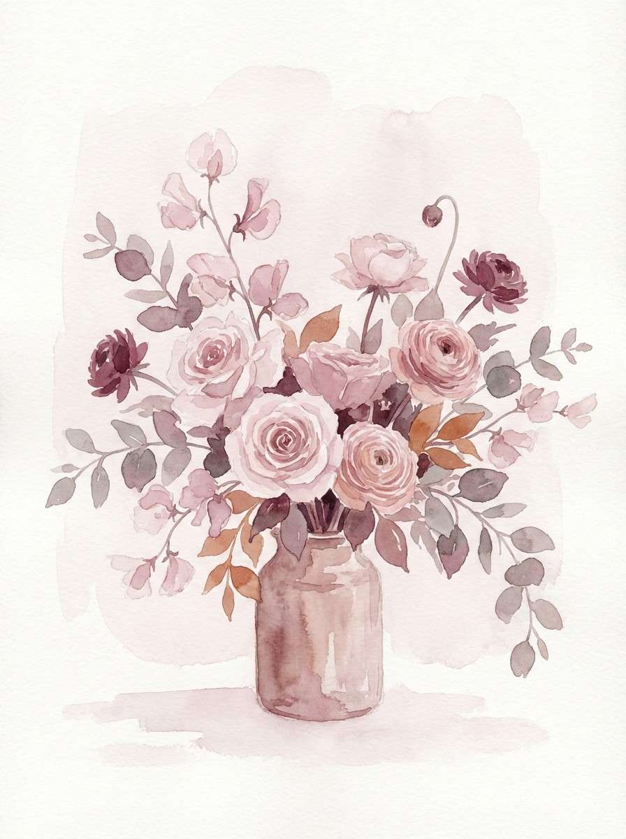 rustic orchid florals