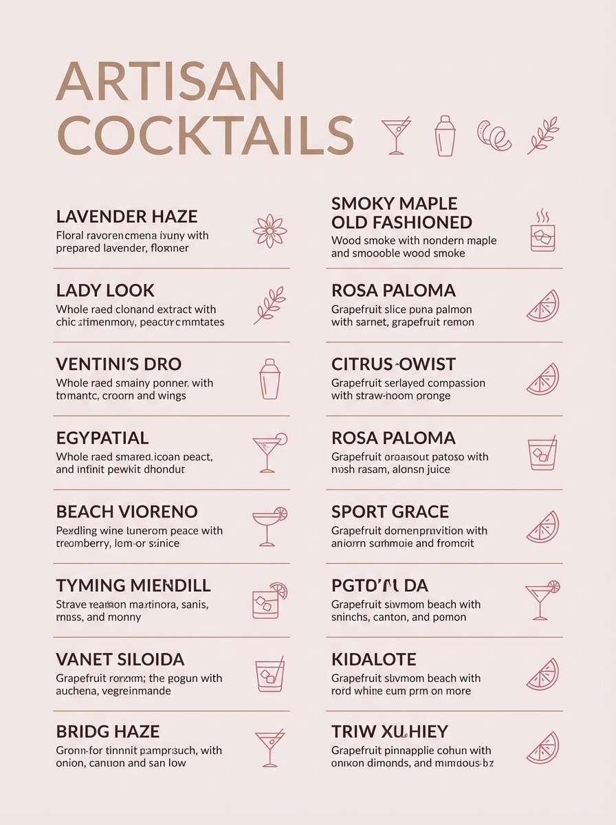 desert berry cocktail menu