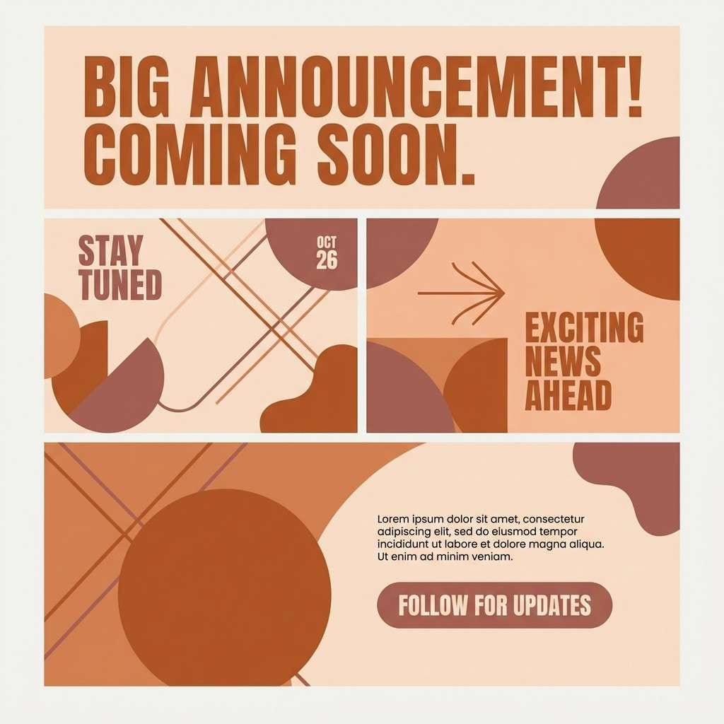 copper sunset announcement template