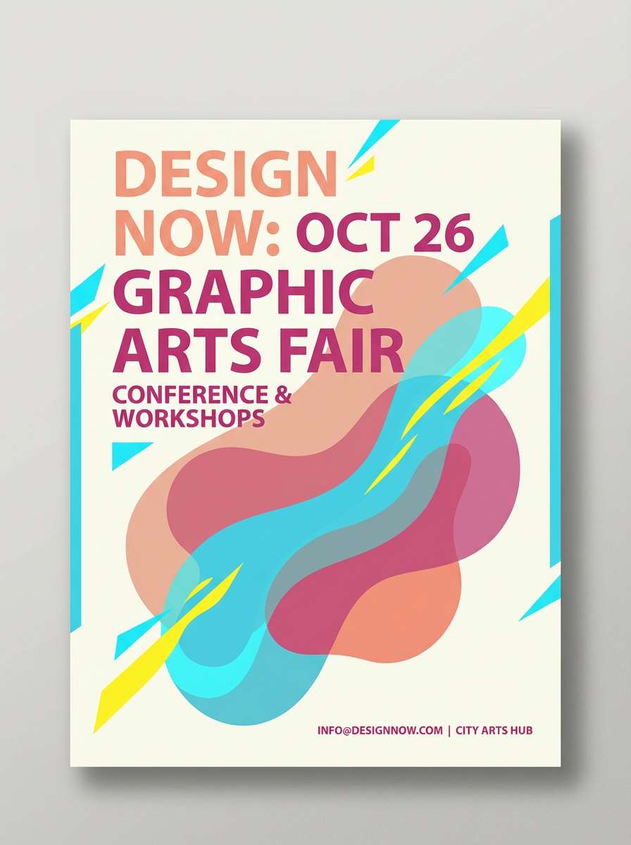 bold event flyer layout