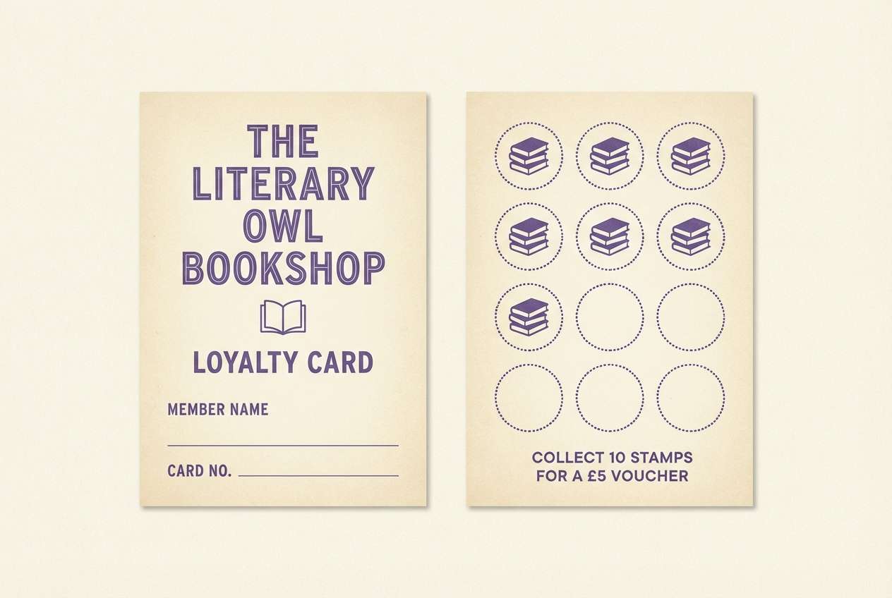 bookstore loyalty card