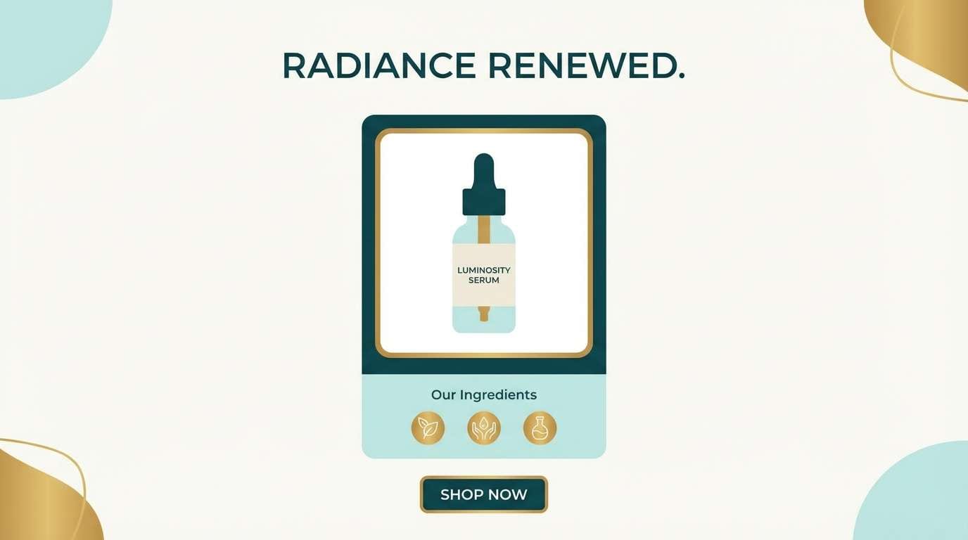 cosmetic landing page