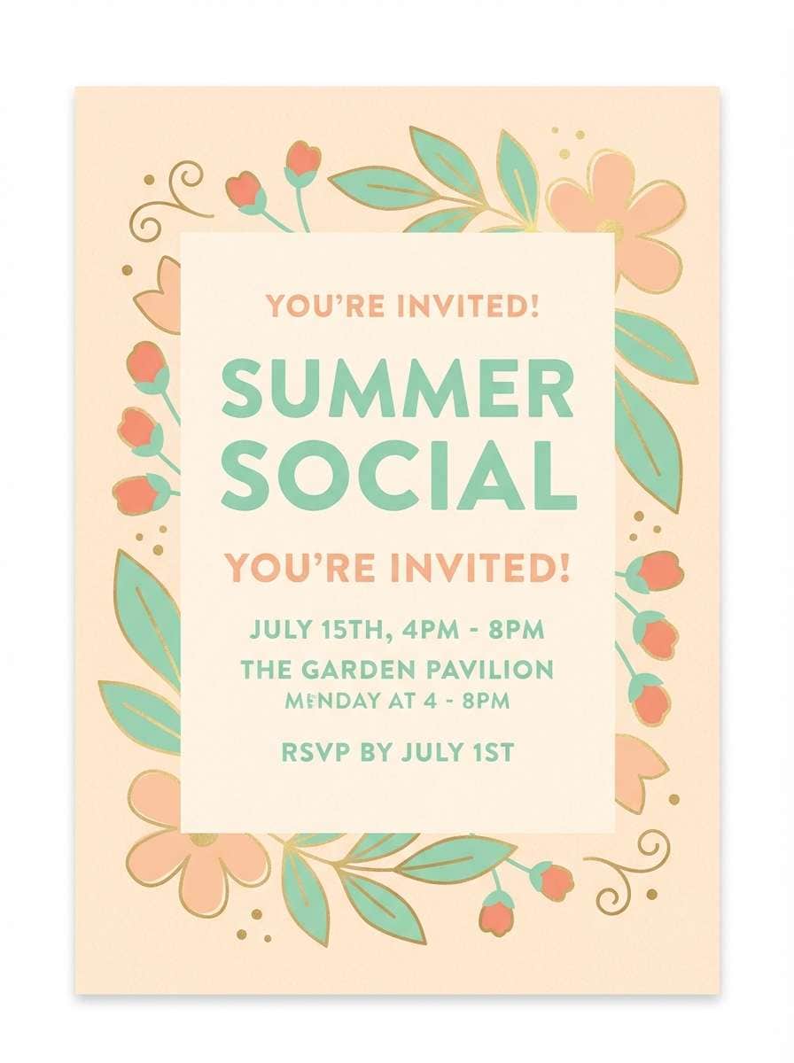 summer event invite