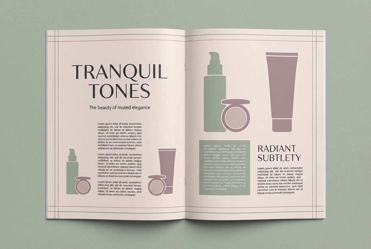 beauty editorial layout