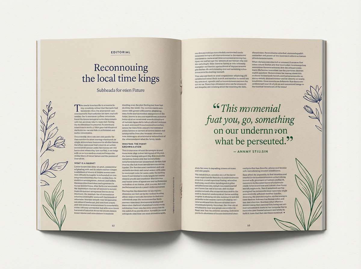 botanical magazine layout