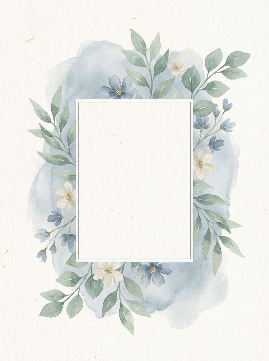 botanical invitation design