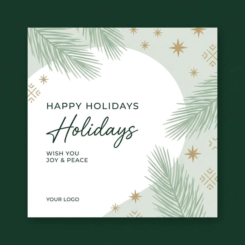 holiday social post template