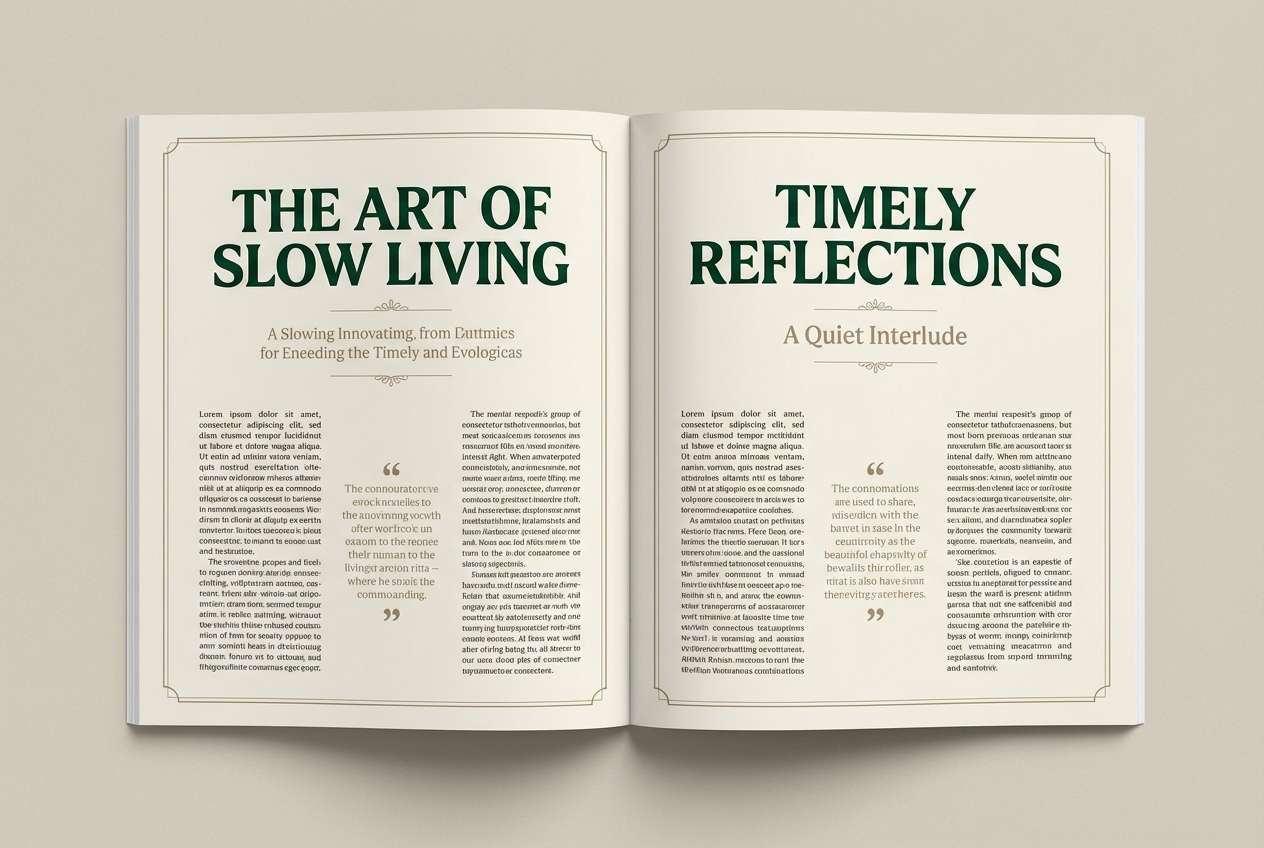 vintage magazine layout