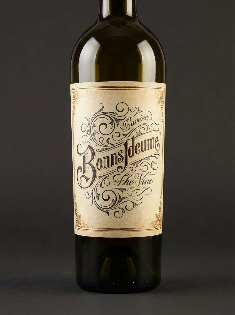 vintage wine label mockup