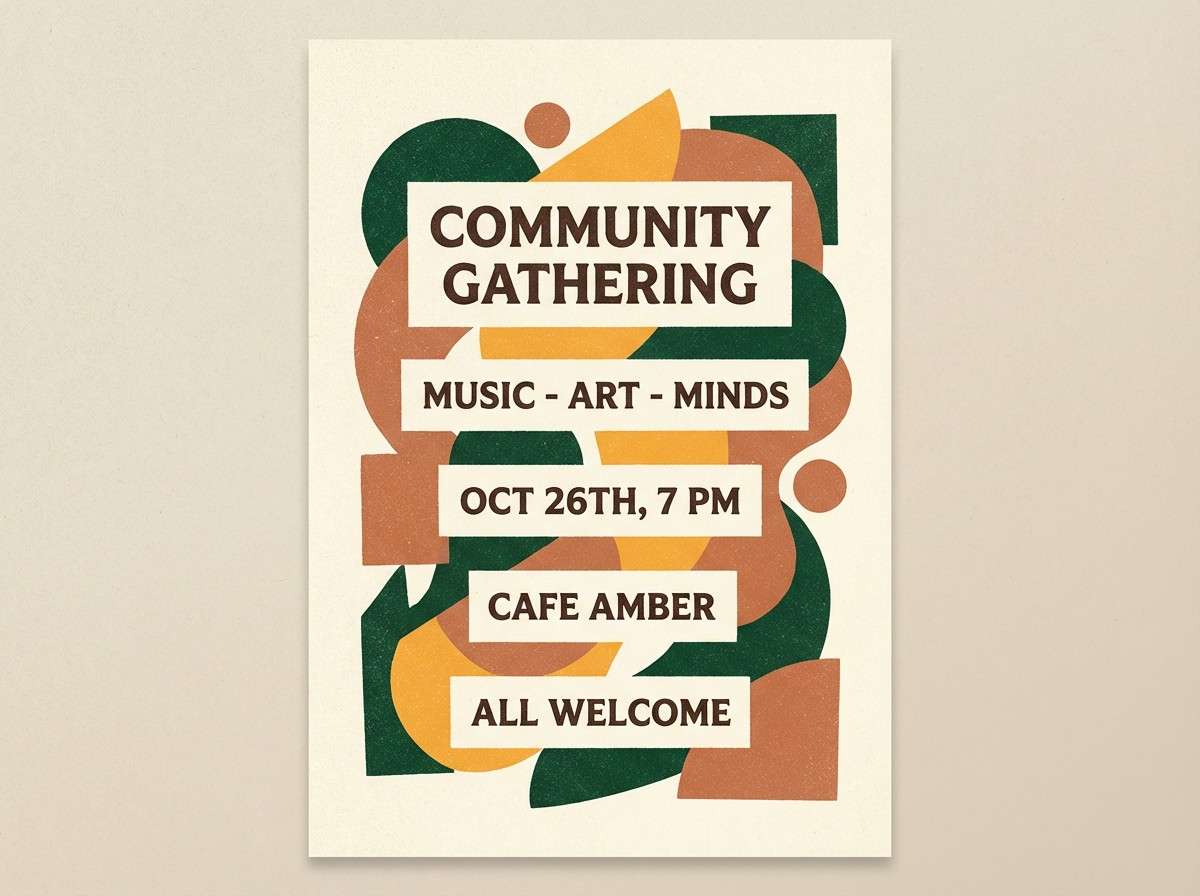 autumn event flyer design