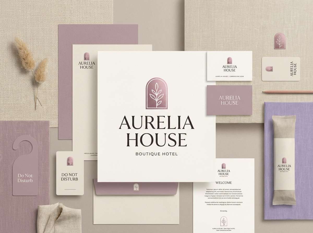 hotel branding set