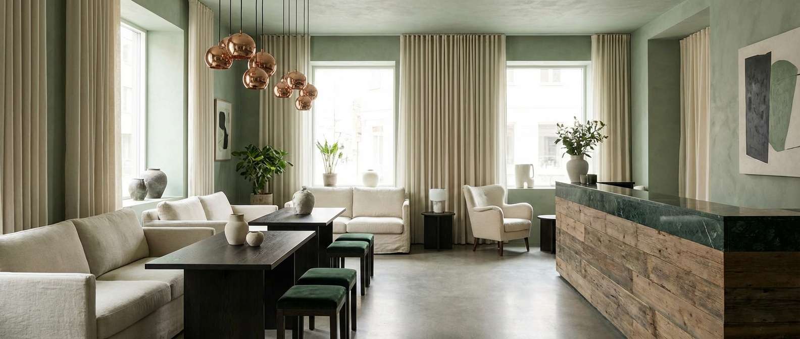 boutique hotel lobby