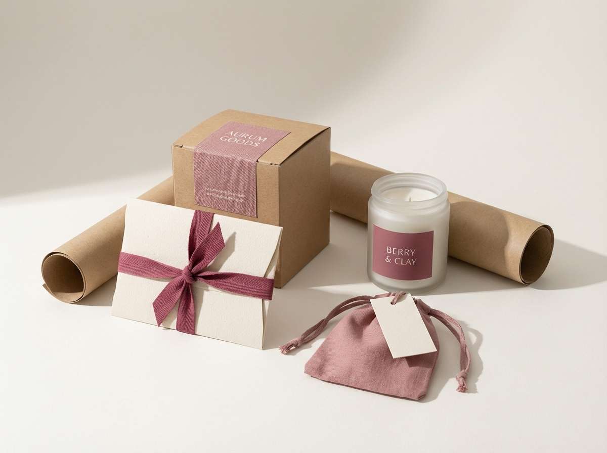 dusty pink brand tags