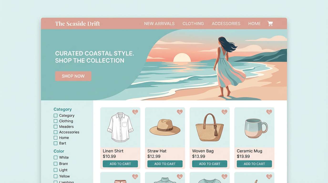 boutique ecommerce ui