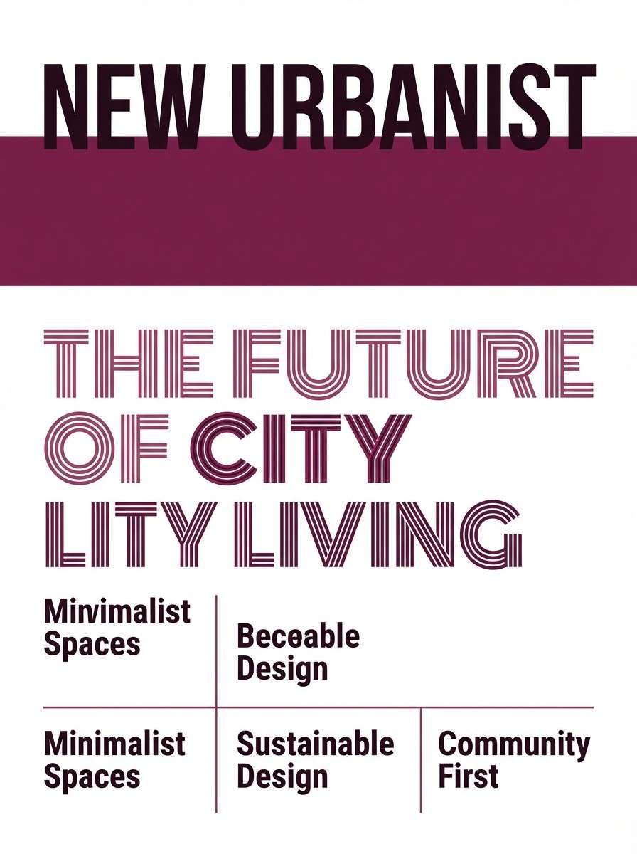 modern magazine cover layout