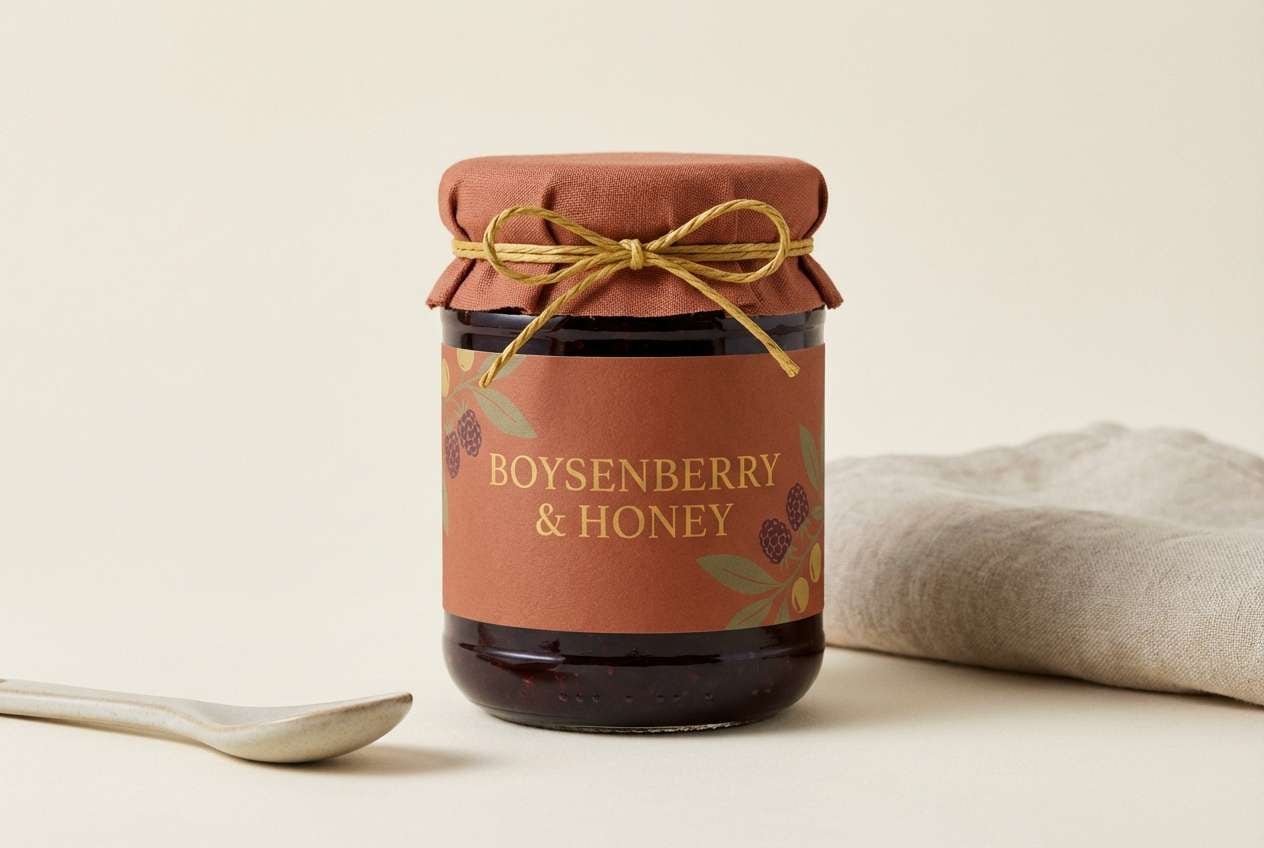 autumn orchard jam packaging