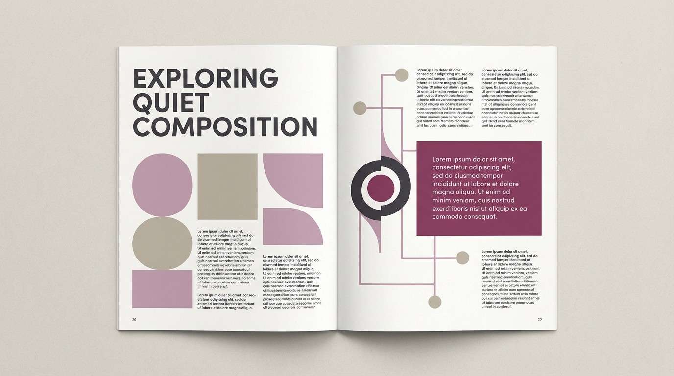 minimal editorial layout