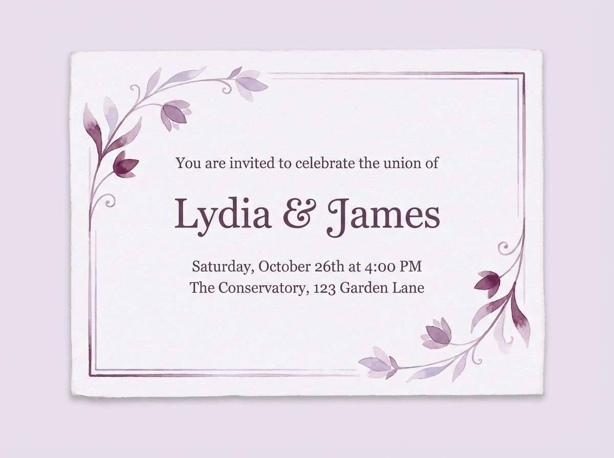lavender haze invitation