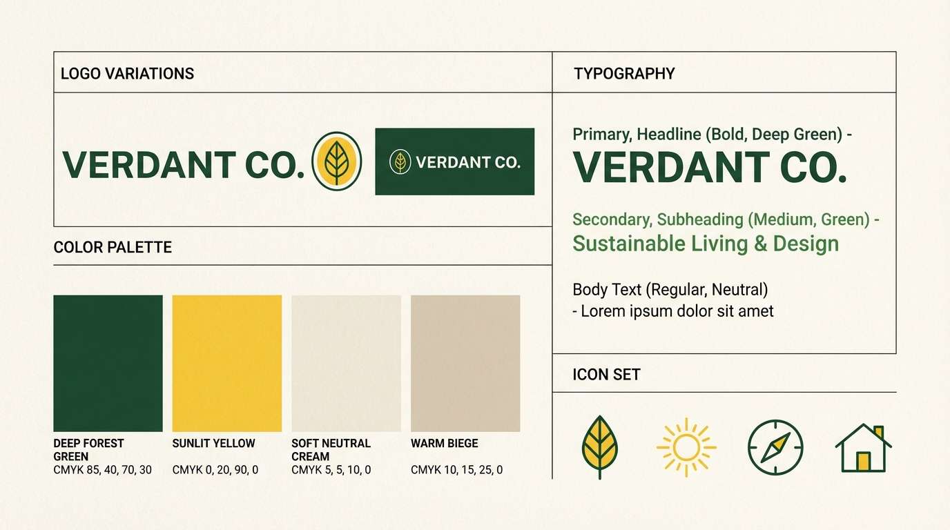 brand guidelines sheet
