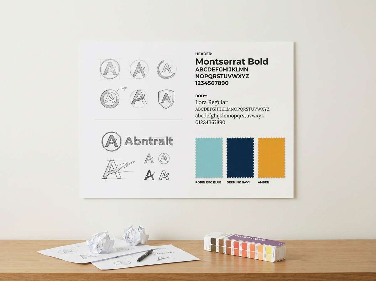 brand identity board