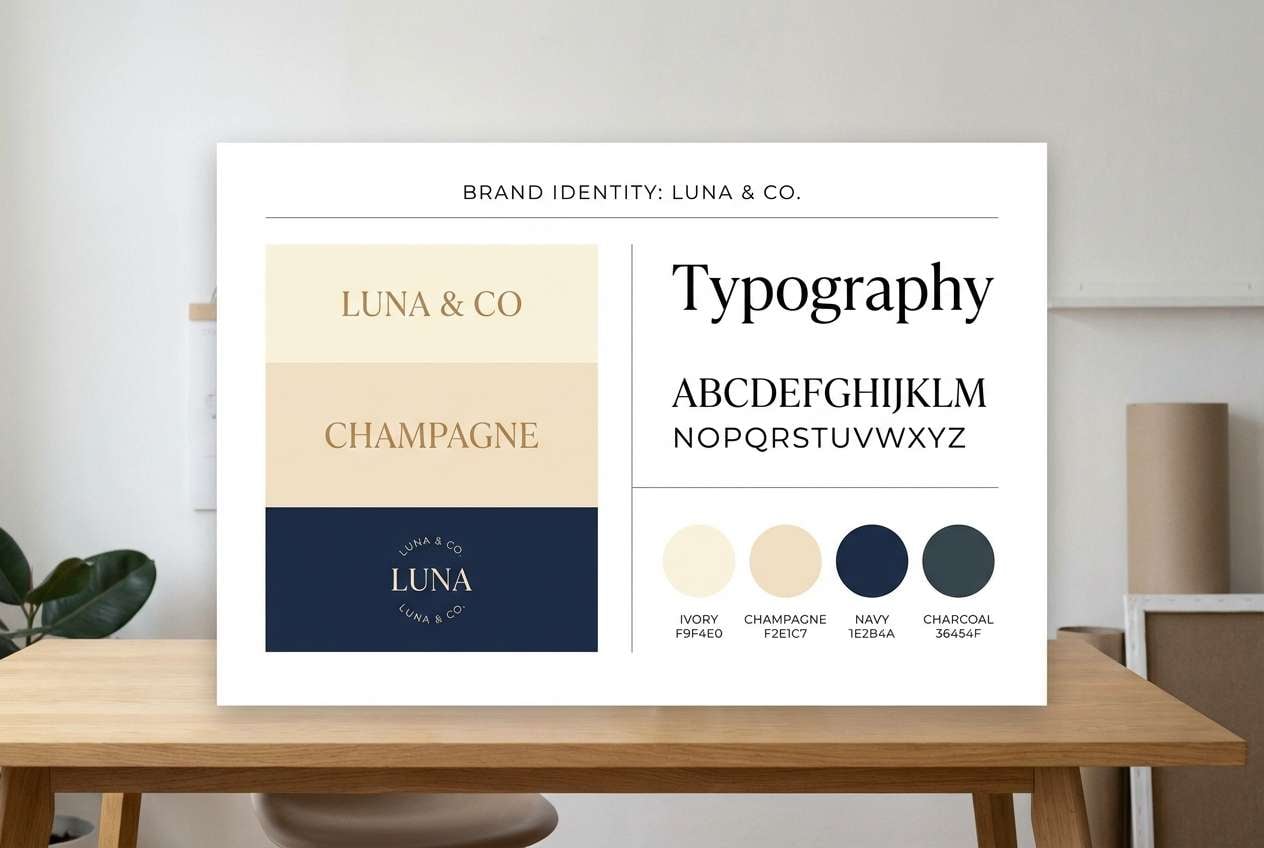 premium brand identity