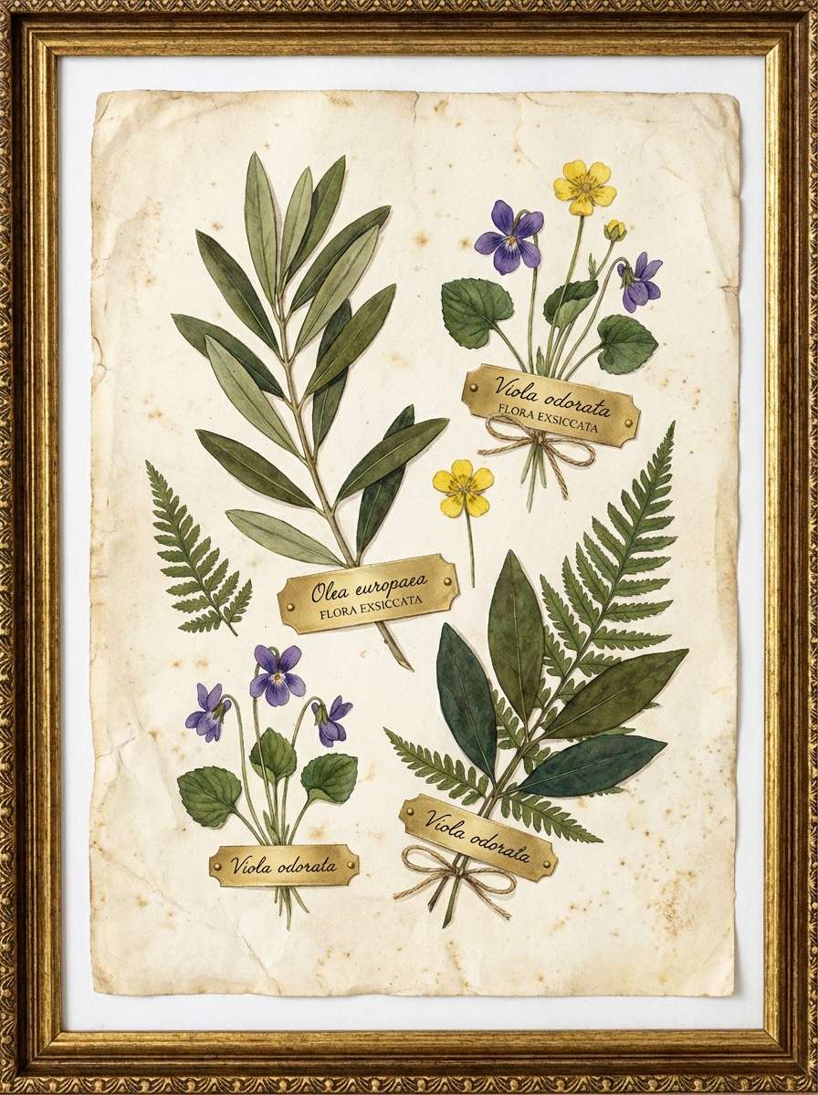 botanical herbarium watercolor