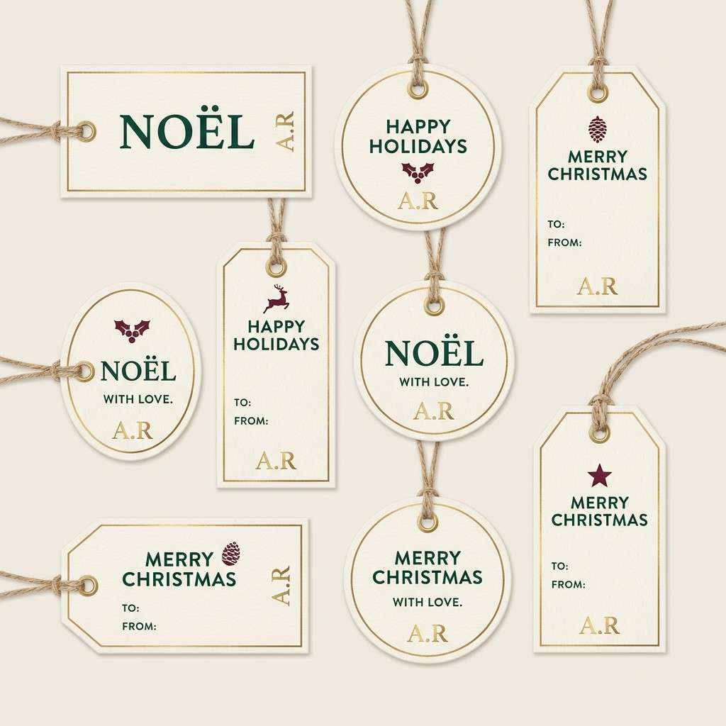 holiday gift tag designs