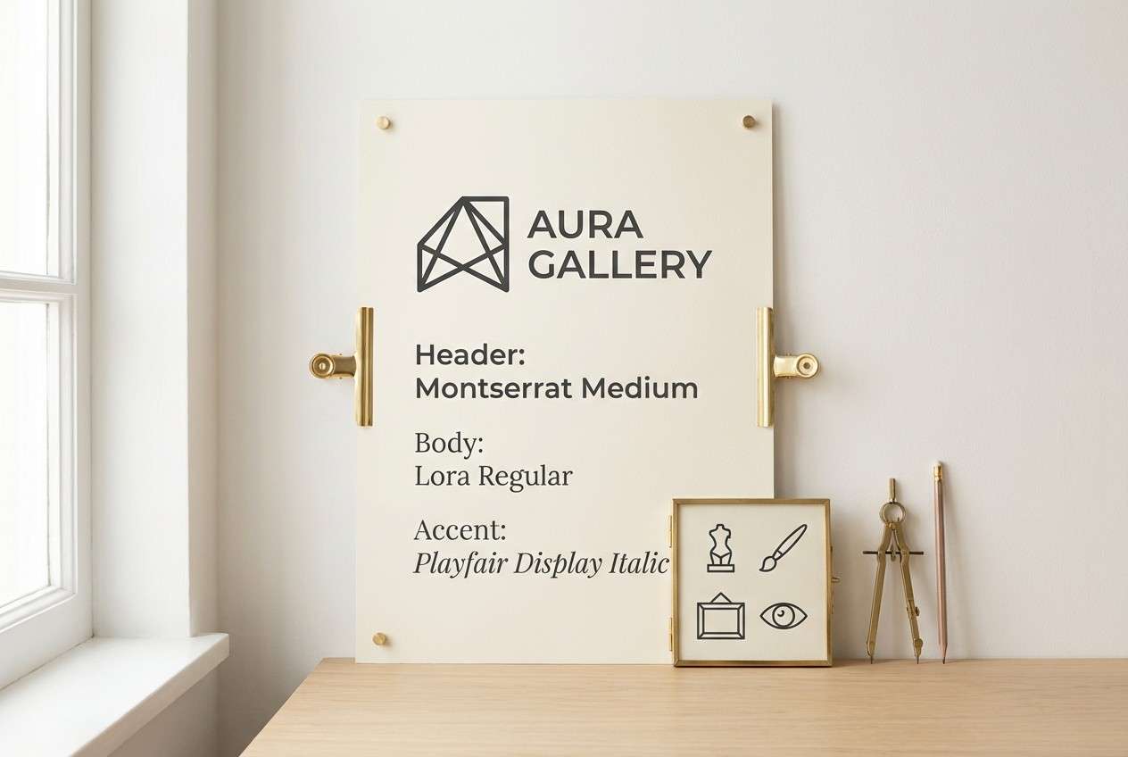 art gallery brand kit