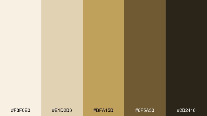 brass lantern farmhouse color palette with hex codes