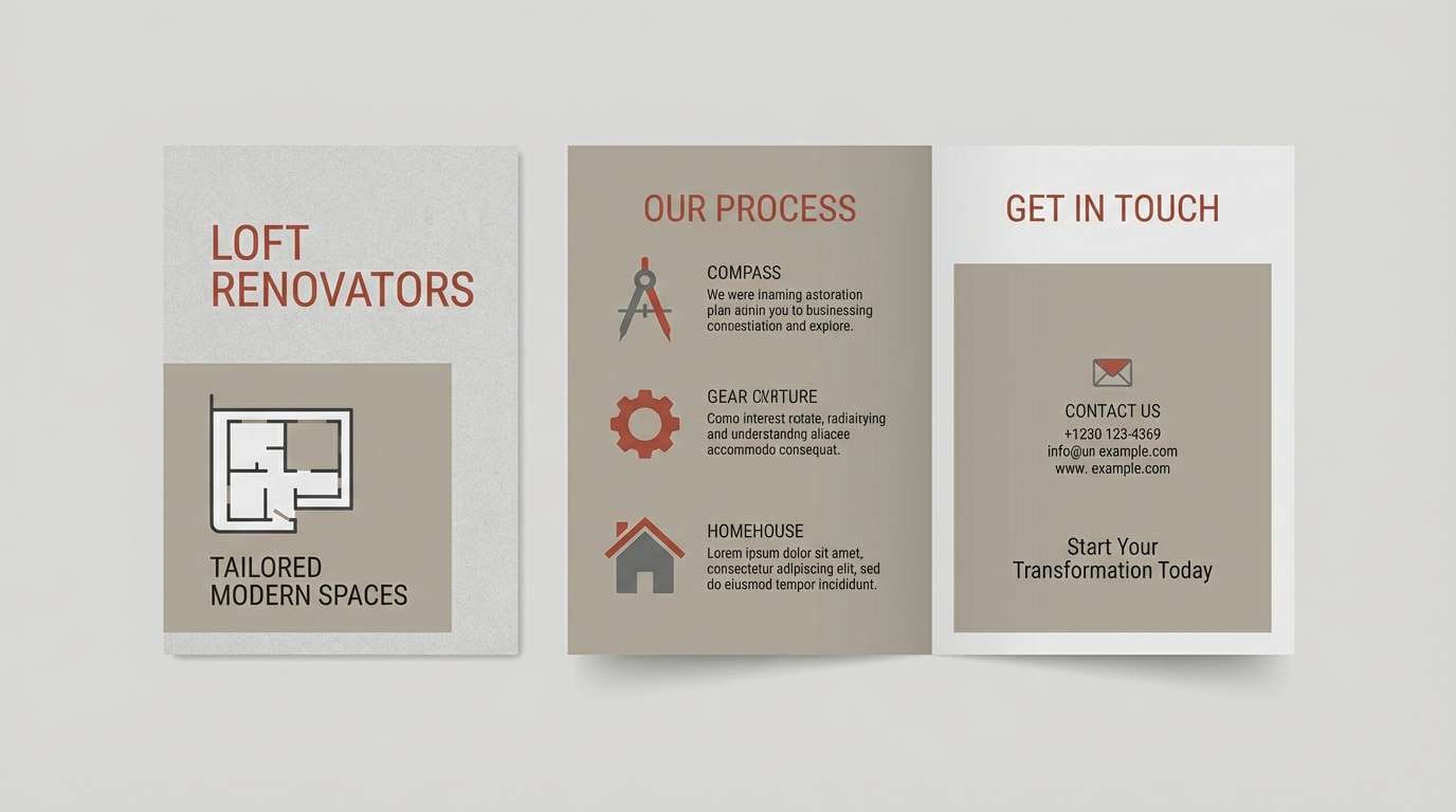 loft brochure brick accents