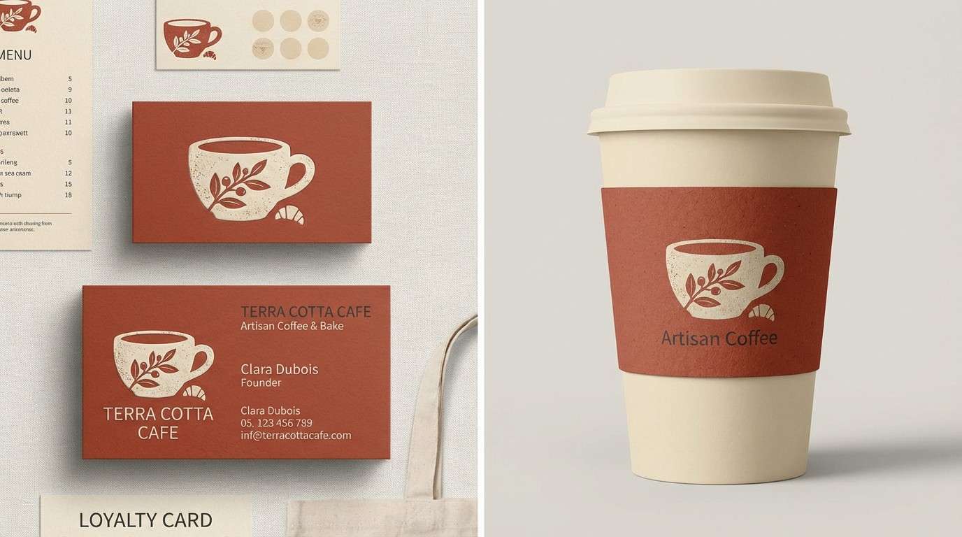 artisan cafe brand mockup