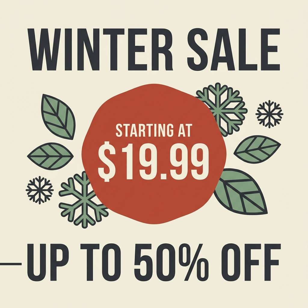 winter sale social ad