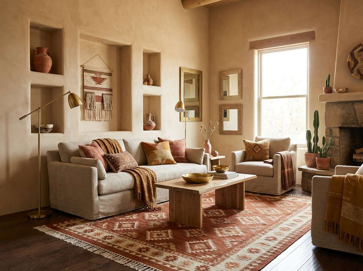southwestern living room accents