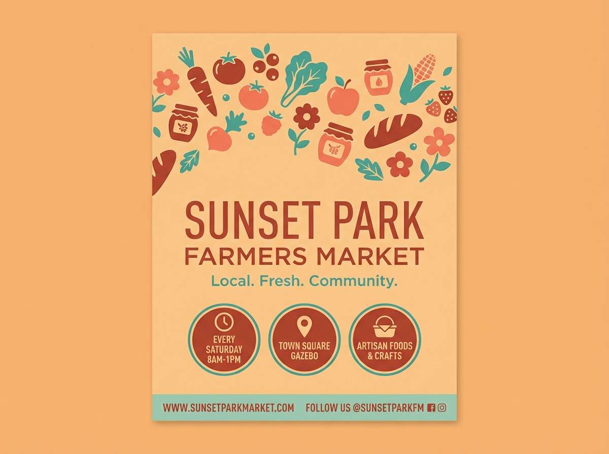 farmers market flyer