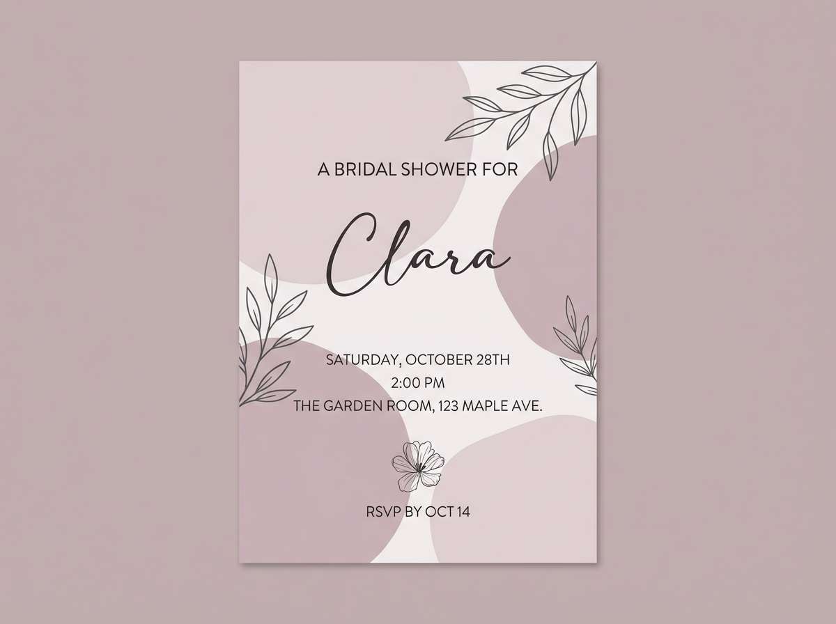 bridal shower invite