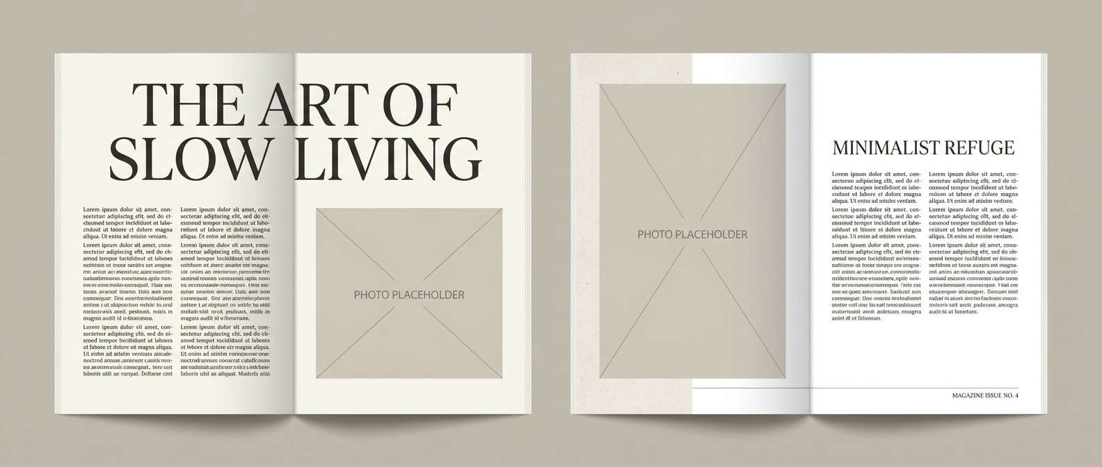 editorial magazine spread