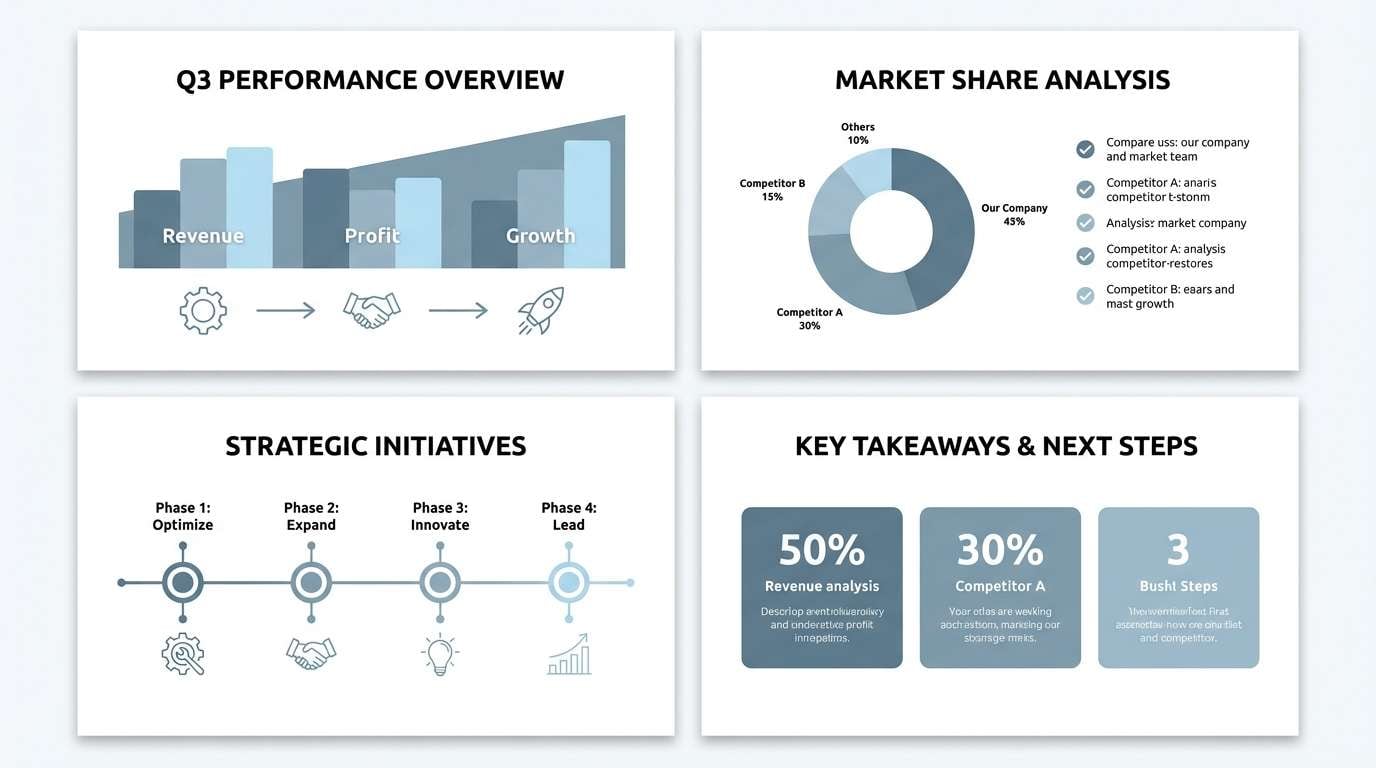 corporate slide deck