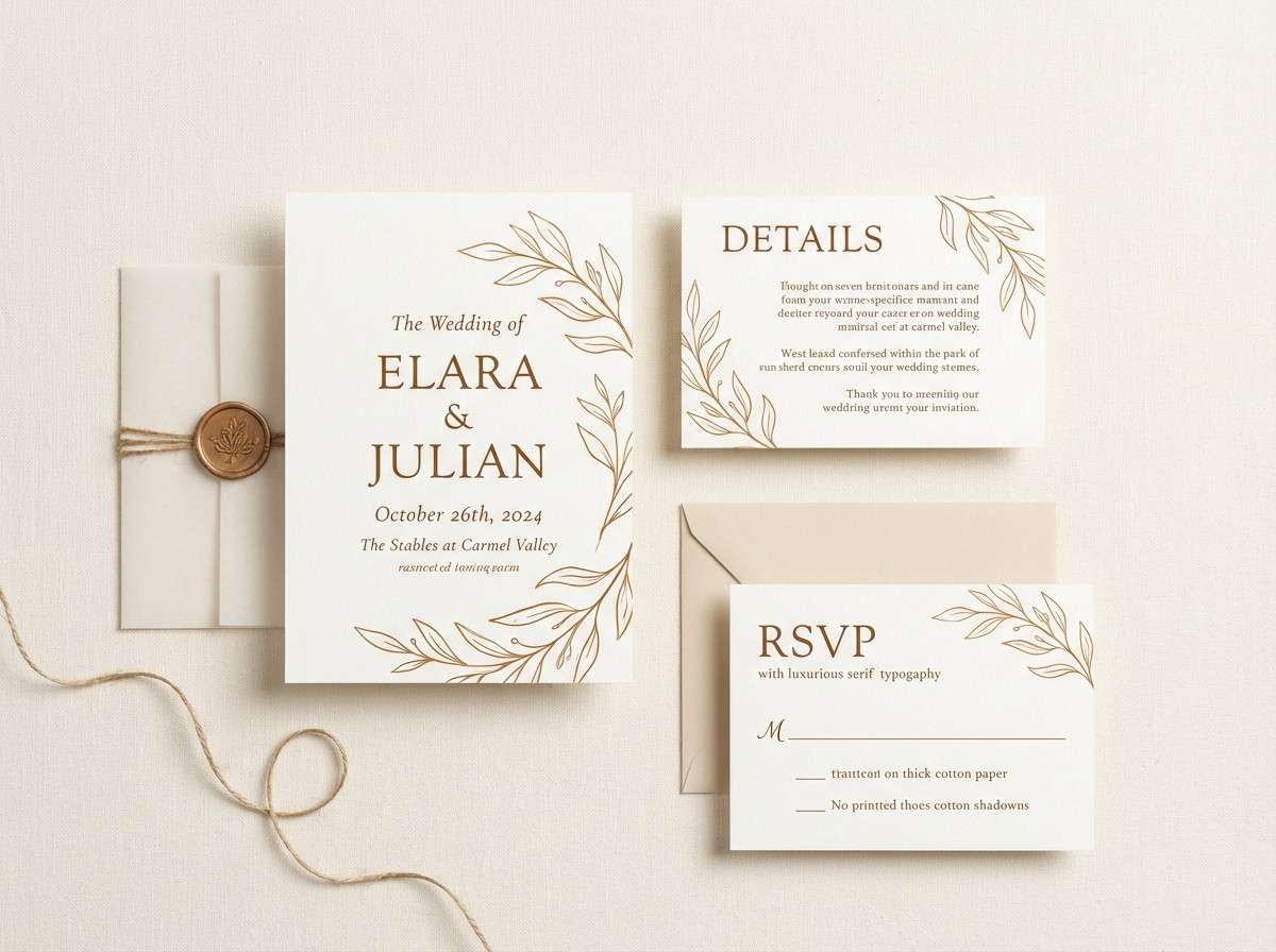 wedding invitation suite