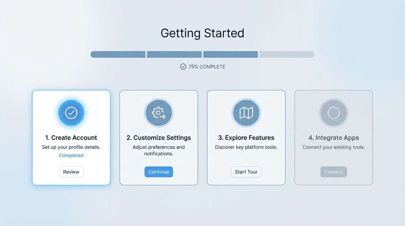 onboarding checklist ui