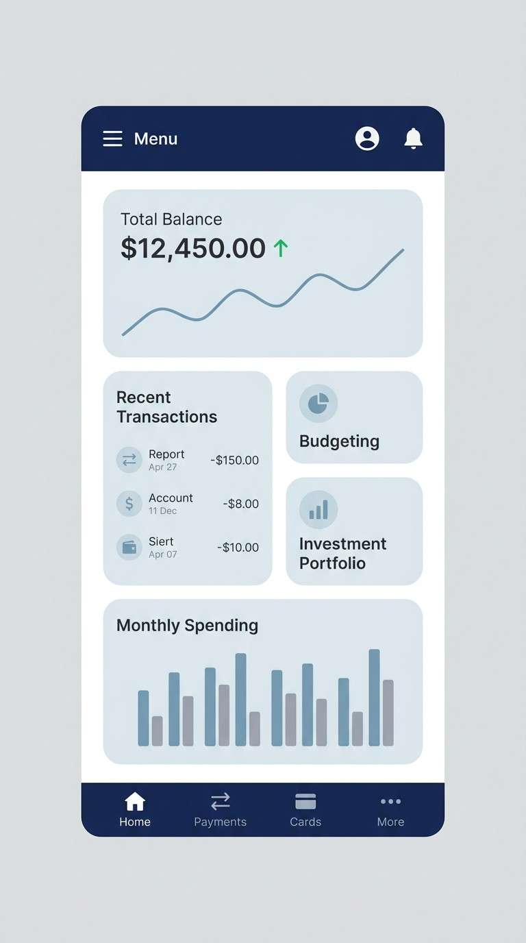fintech ui screens