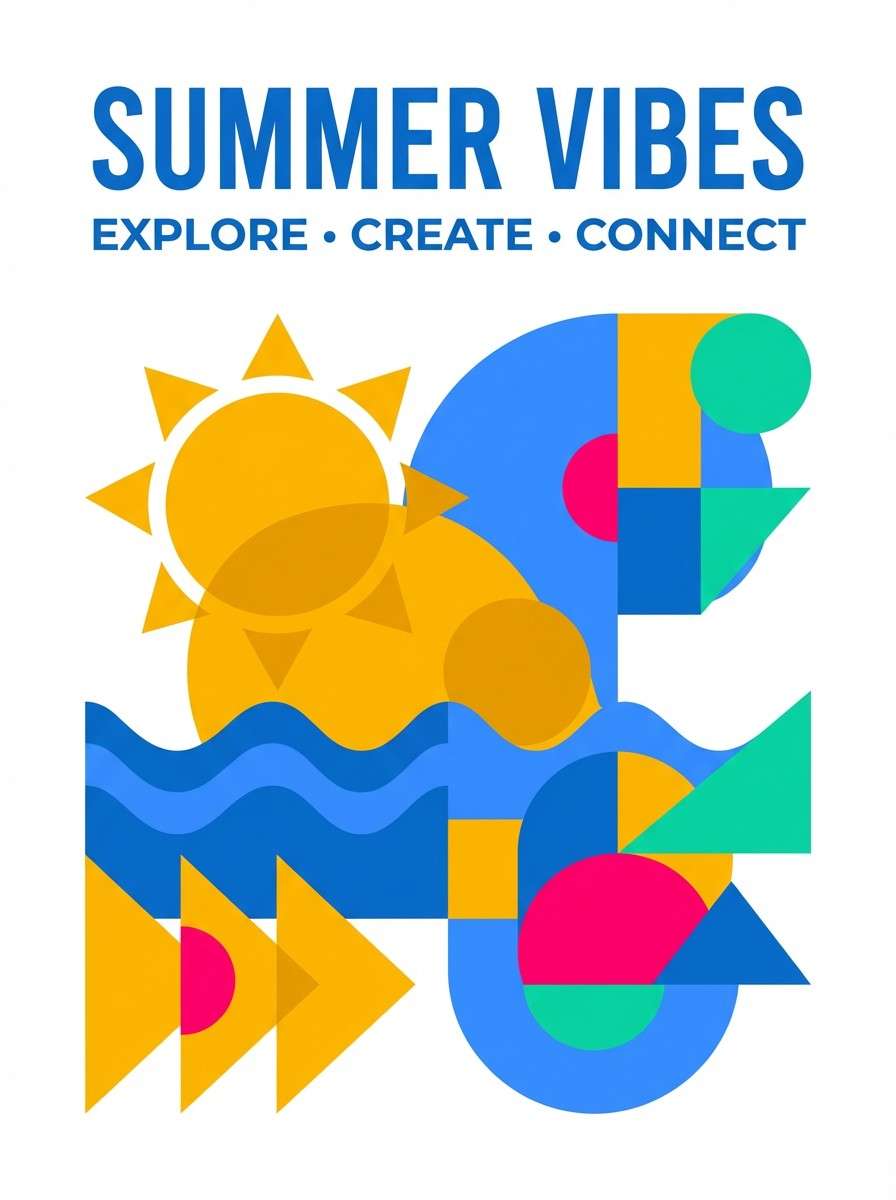 summer poster graphic design