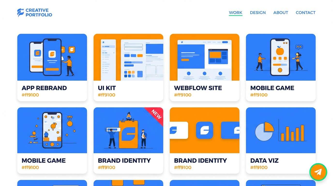 portfolio website ui