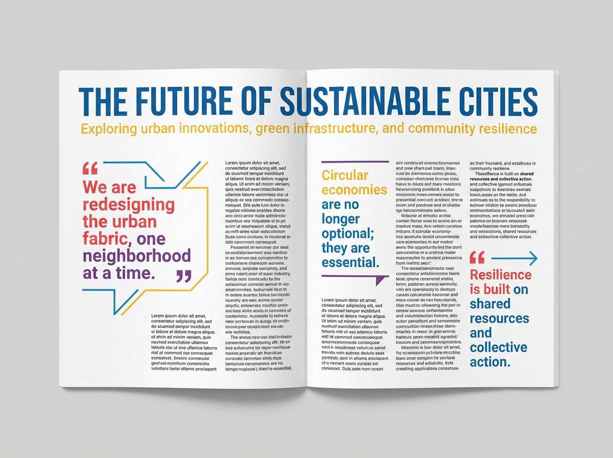 magazine feature layout