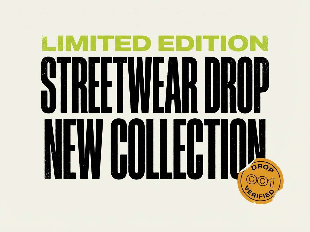 streetwear drop poster design