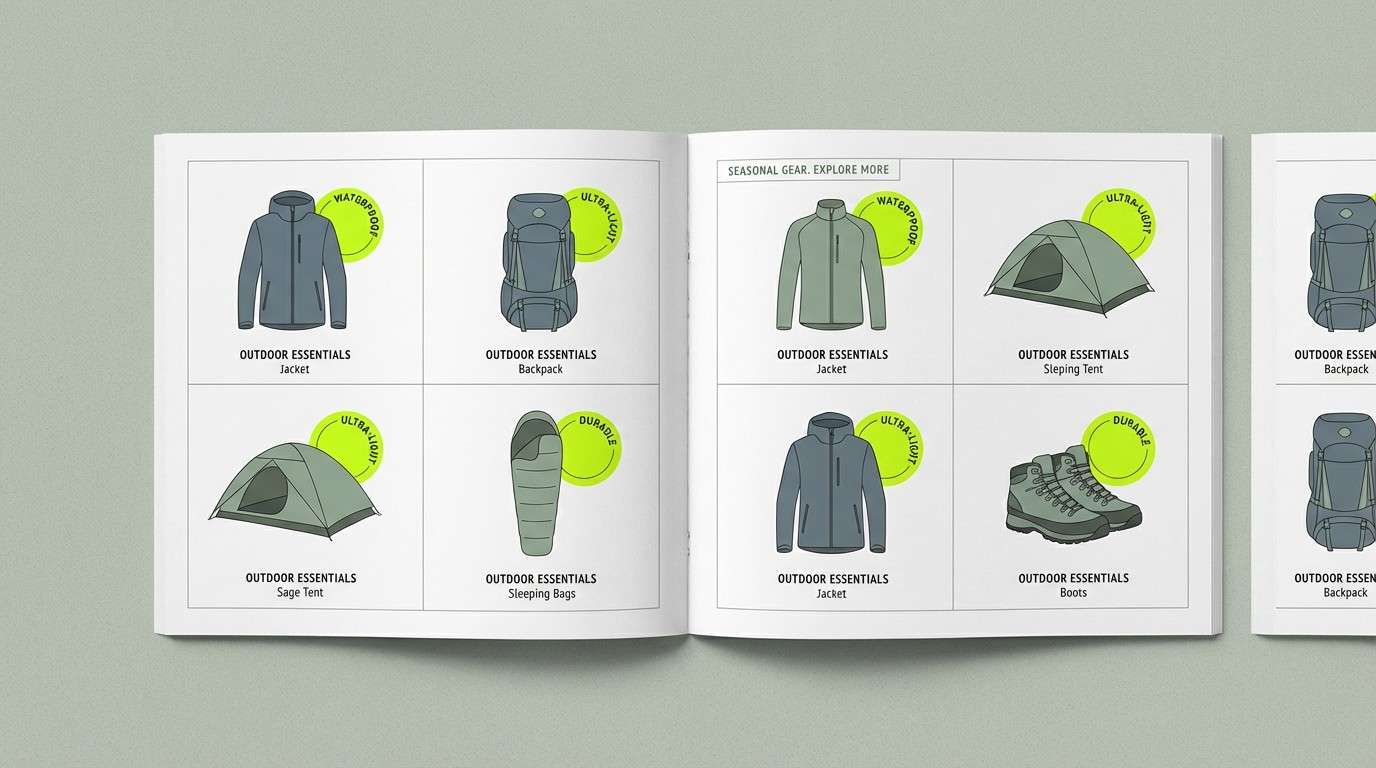 outdoor catalog layout