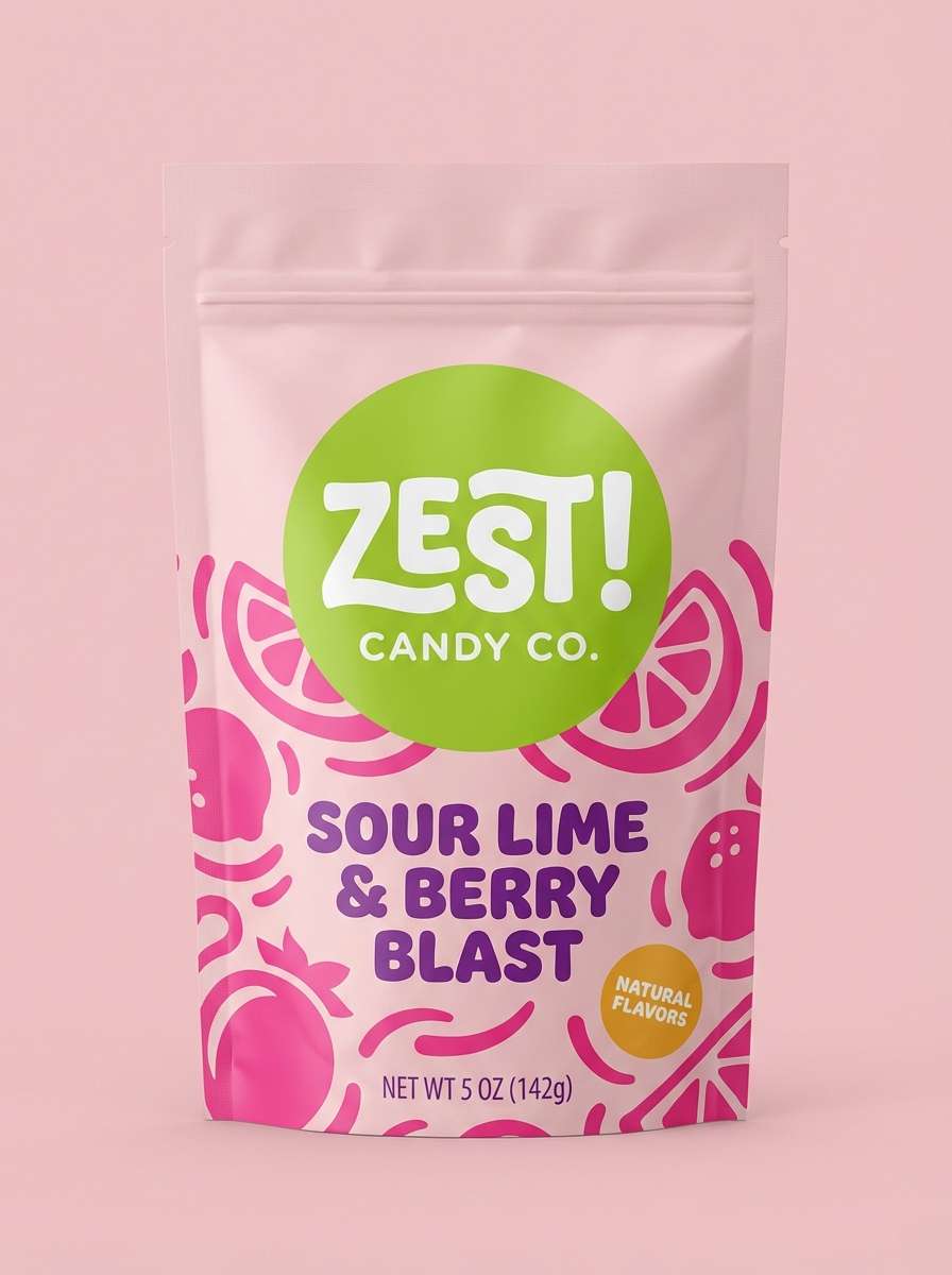 lime candy packaging design