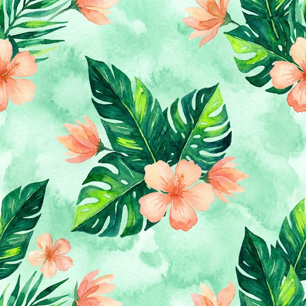 tropical watercolor wallpaper